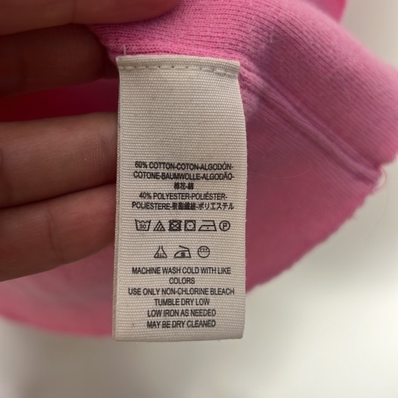 Free People Pink Oversized Pullover Size Medium - Picture 6 of 7